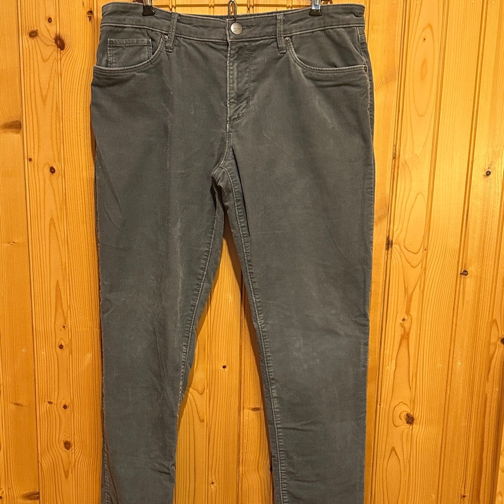 Ann Taylor Loft Charcoal Corduroy Trousers